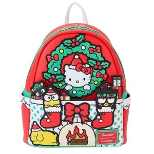 Sanrio Loungefly Festive Red and Green Backpack